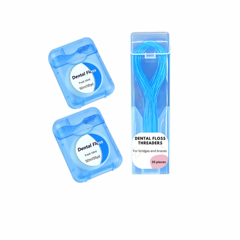 (50 units) Dental Floss Threaders and Floss Value Pack
