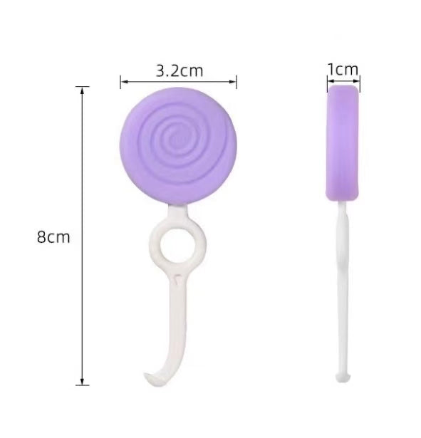 (50 units) 2-Pack 2-in-1 Aligner Chewie with Hook- Lollipop Shape