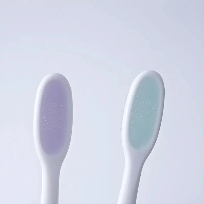 Custom Soft Adult Toothbrush with Silicone Tongue Cleaner - Wan's Custom