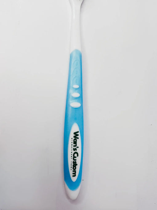 Custom Soft Adult Toothbrush with Silicone Tongue Cleaner - Wan's Custom