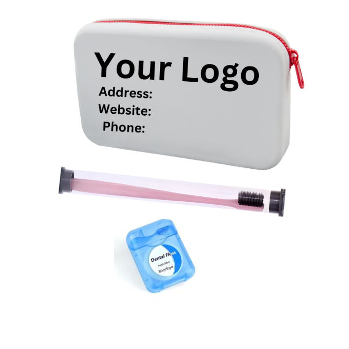 Custom/Branded Silicone Brushing Kit/Ortho Kit(100 units) - Wan's Custom