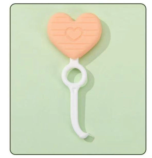 (50 units) 2-Pack 2-in-1 Aligner Chewie with Hook- Heart Shape