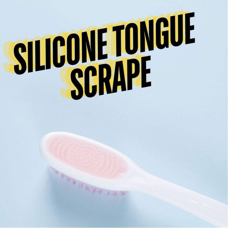 Customised Silicone Toothbrush with Tongue Cleaner for Adults